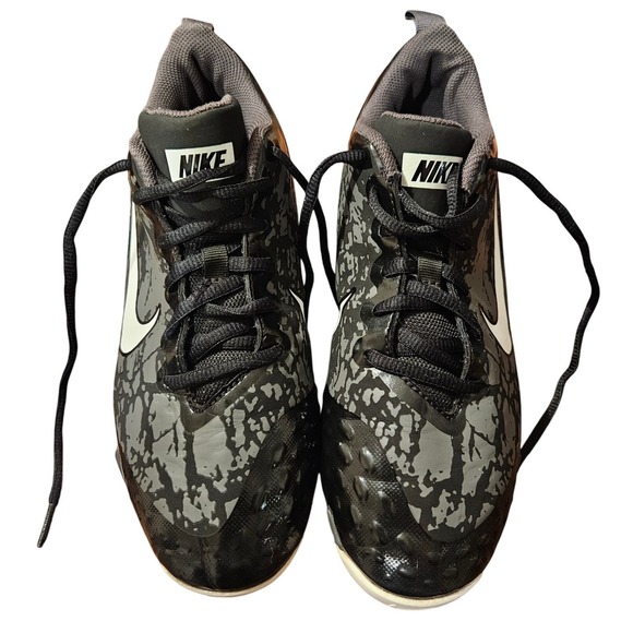 Nike Vapor Ultrafly 4 Keystone Black/Gray Molded Baseball Cleats Women's 8.5 - Picture 1 of 6